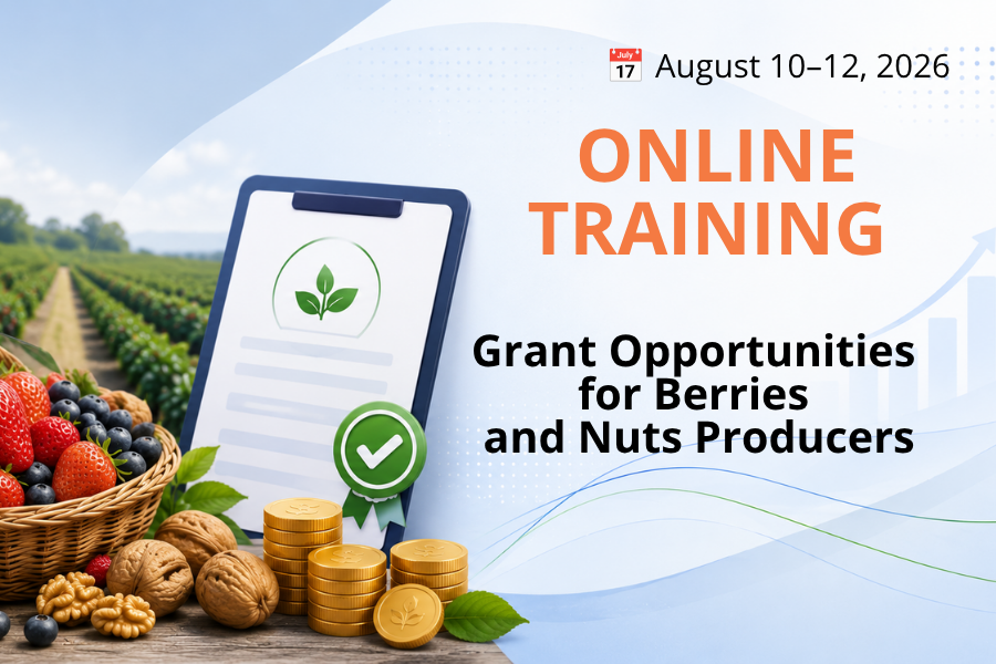 Online training “Grant opportunities for berries and nuts producers”